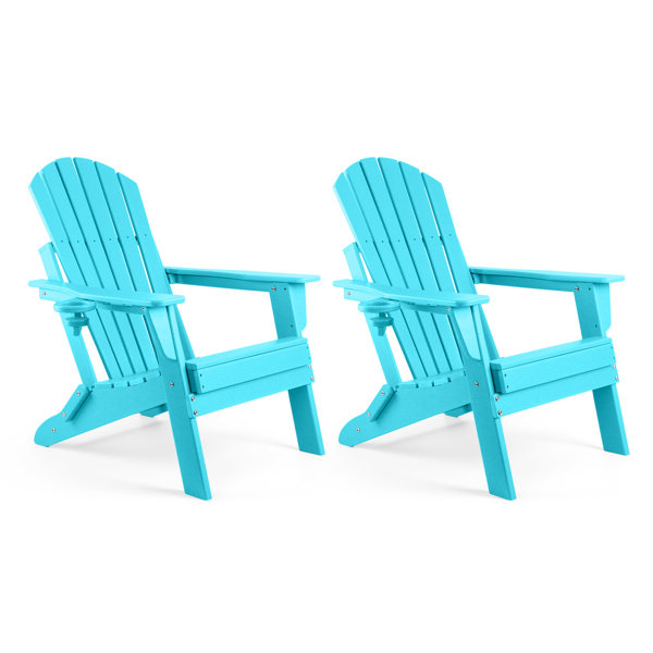 Highland Dunes Carbondale Plastic Folding Adirondack Chair Wayfair
